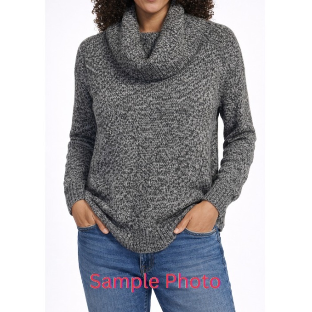 LOFT‎ Outlet Gray Cowl Neck Knit Sweater Size M